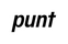 Punt Logo
