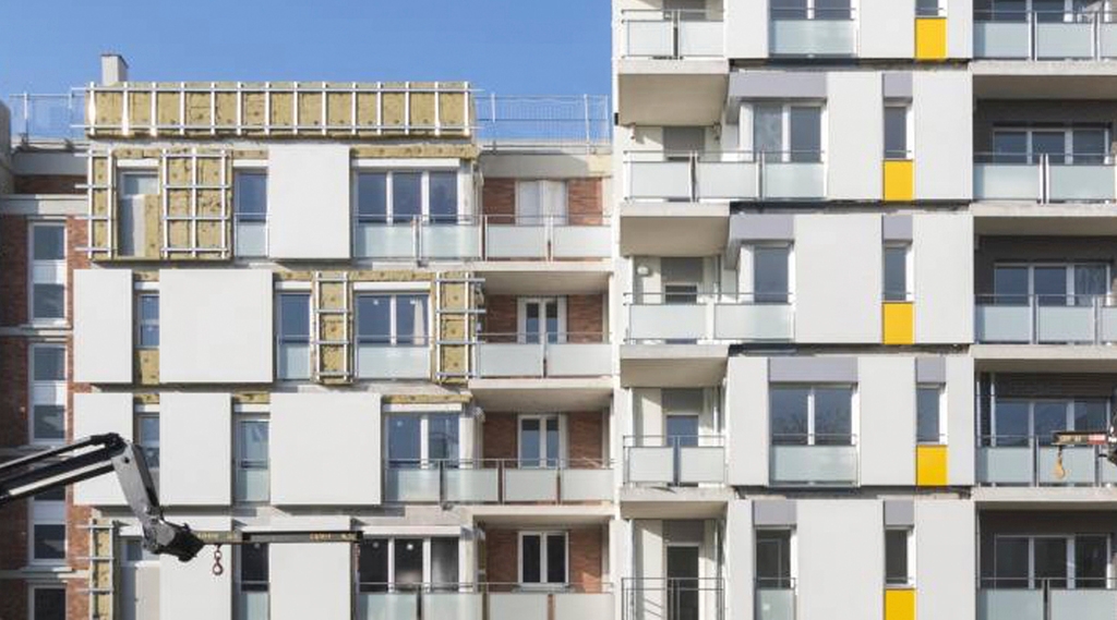 Rainscreen Cladding Panels in Gentilly Renovation Project