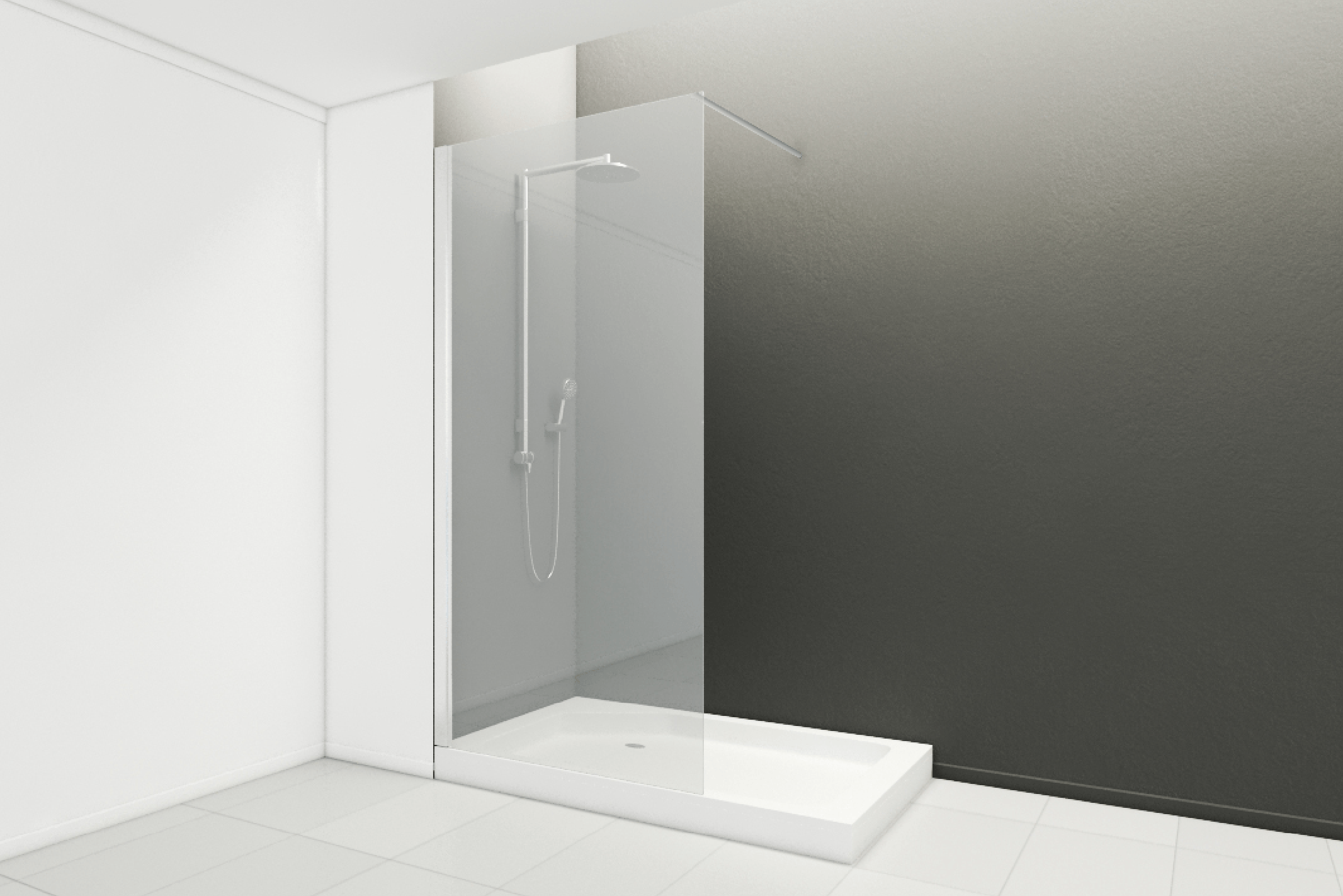 Mampara Kristall Cristal Fijo para Plato Ducha / Wasser