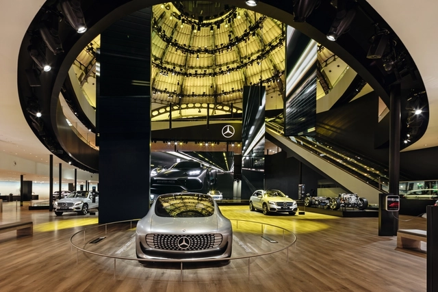 EGGER PRO Laminate Flooring for Mercedes Exhibition Stand IAA