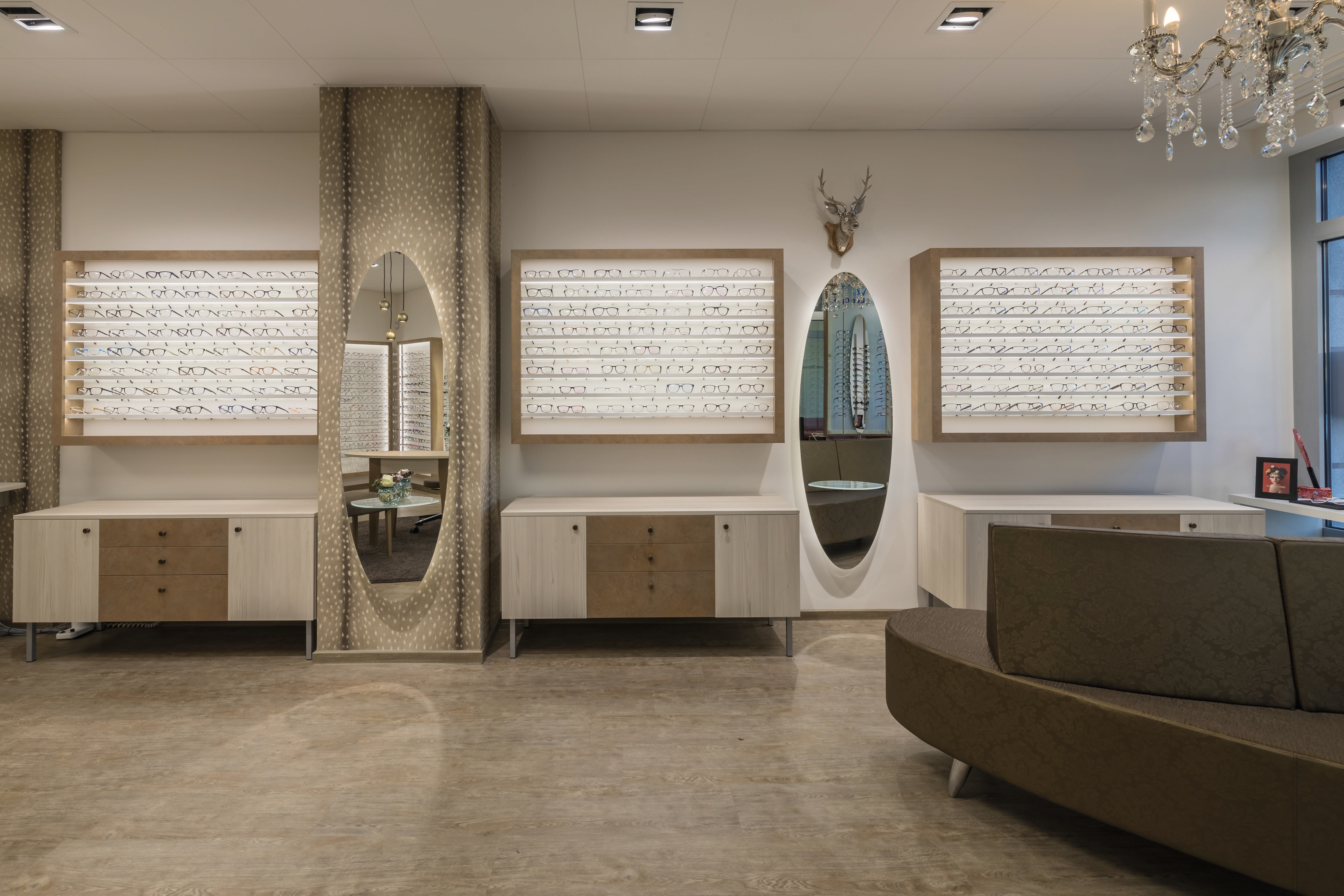 Wooden Decors for DUO Optik Interior Design