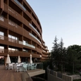 Wood Profile Façade in Tasigo Hotel