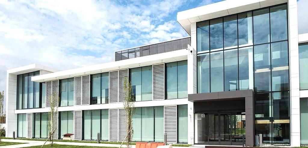 Fiber Cement Cladding Panels in Atrium Complex