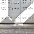 Fiber Cement Cladding Panels in Patio Building