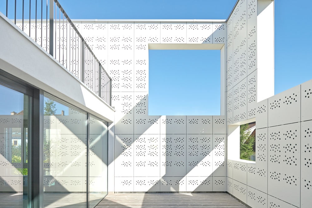 Fiber Cement Cladding Panels in Patio Building