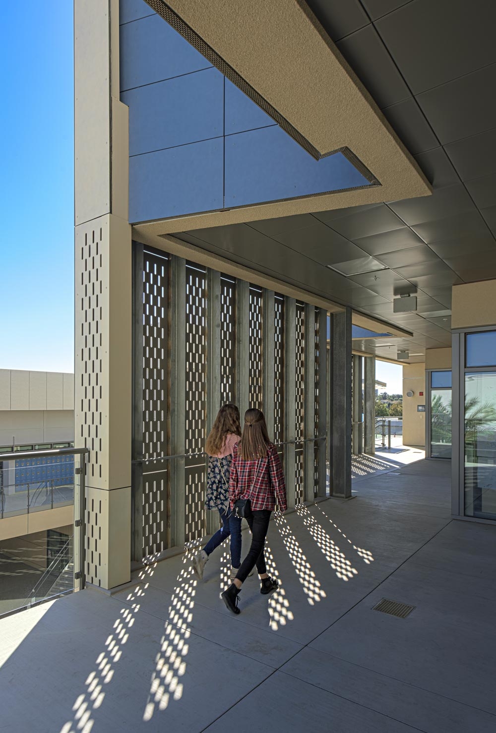 Rainscreen Cladding in Corona del Mar Middle School Enclave