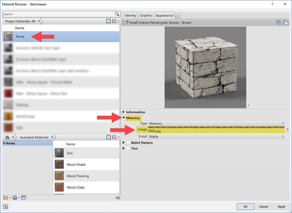 Revit Materials: Stone & Masonry