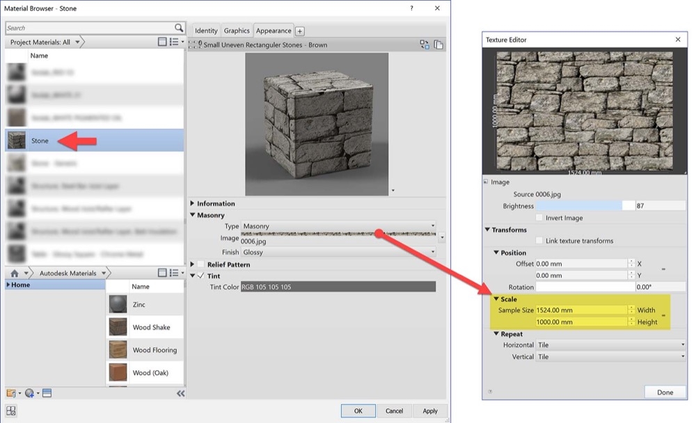 Revit Materials: Stone & Masonry