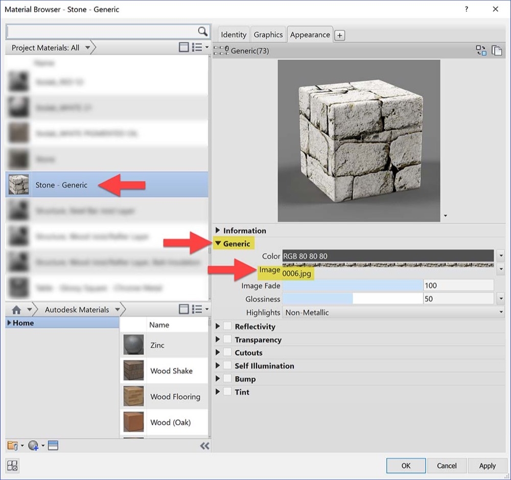 Revit Materials: Stone & Masonry