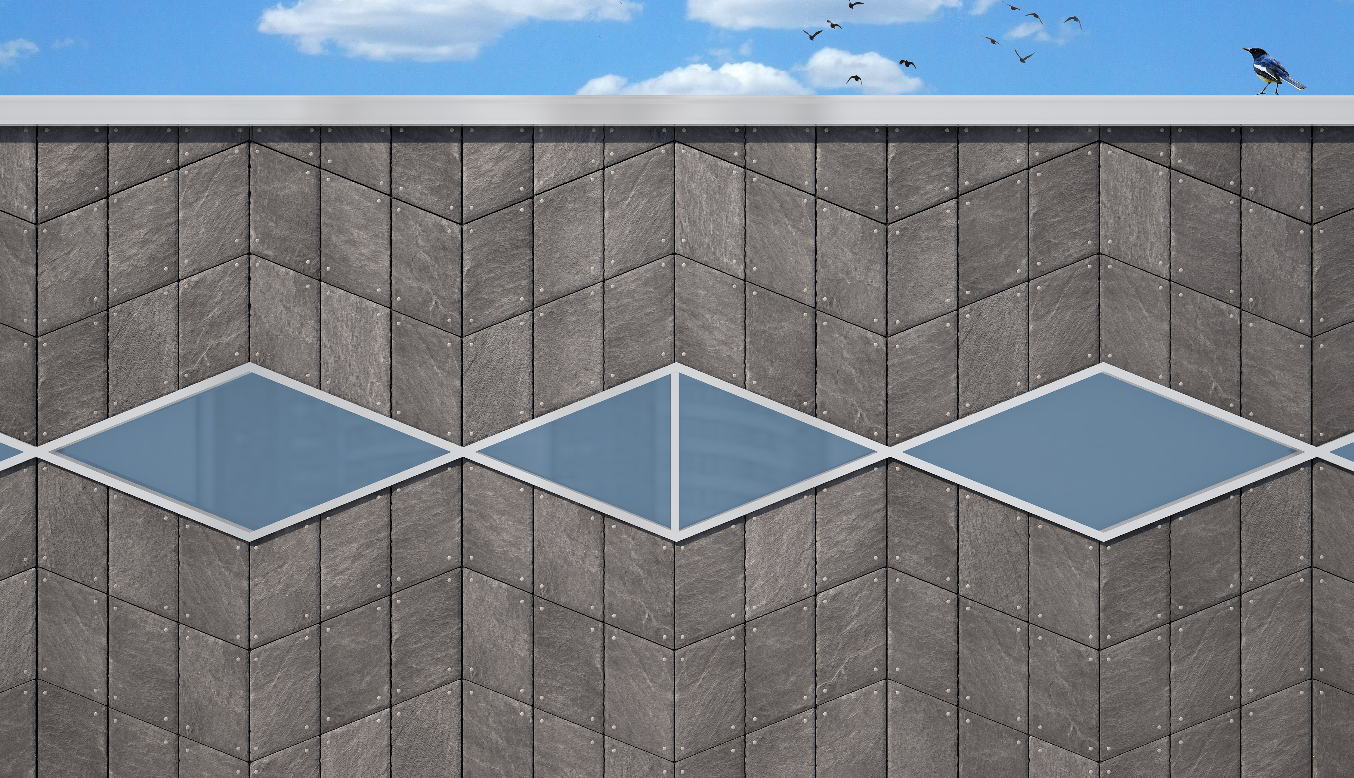 CUPACLAD Natural Slate - Wave Design