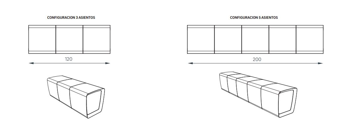 Mobiliario urbano - Asiento 009