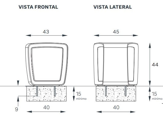 Mobiliario urbano - Asiento 009