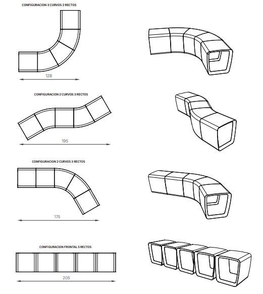 Mobiliario urbano - Asiento 009