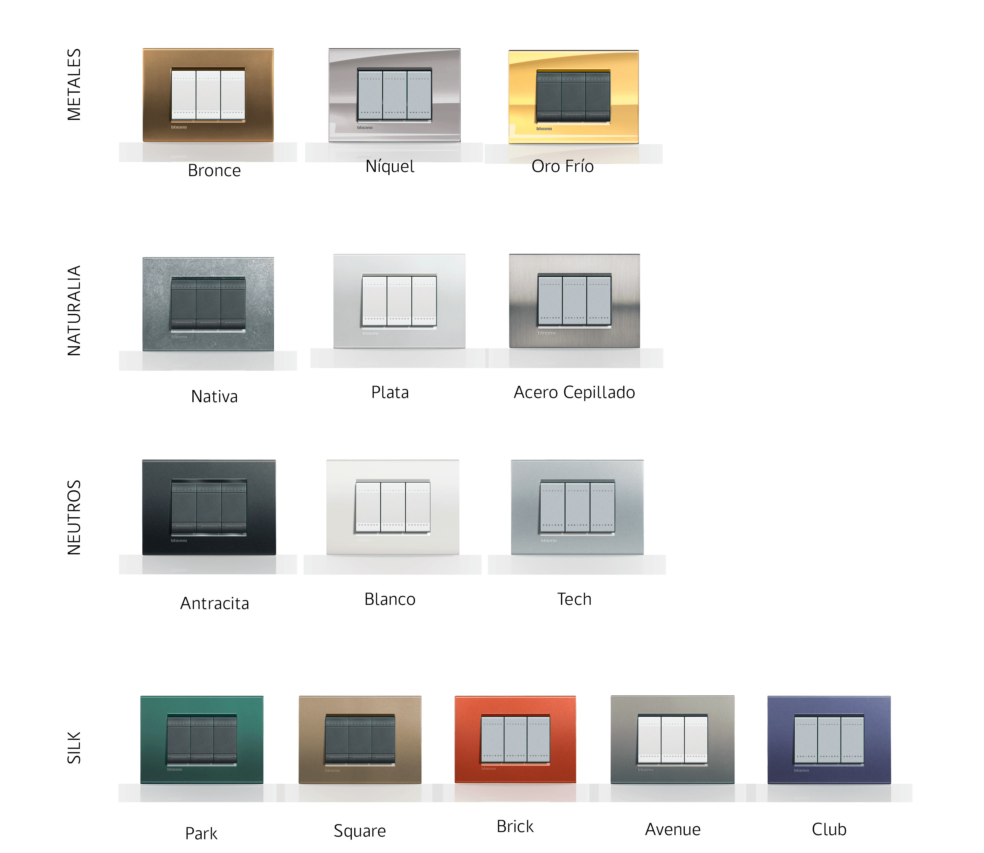 Placas e interruptores - LivingLight