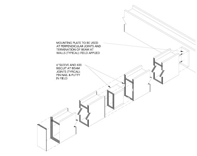 Decorative Ceiling Beam System - Beam