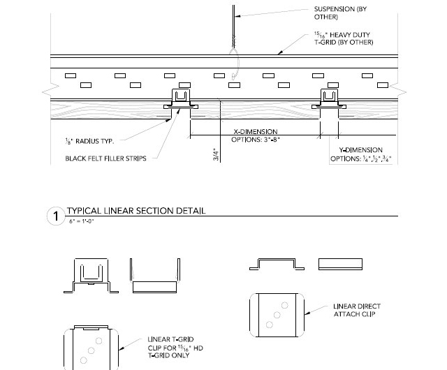 Ceiling and Wall Cladding - Linear