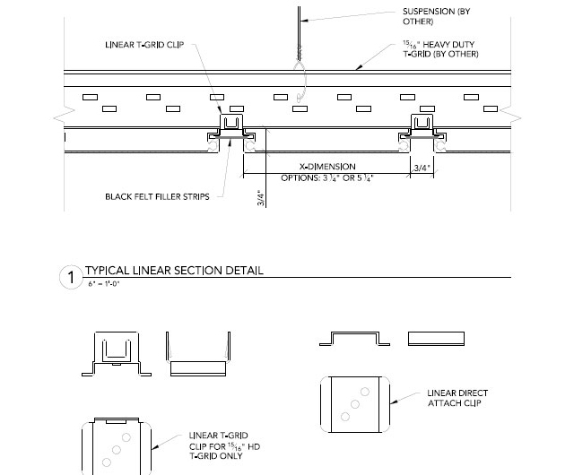 Ceiling and Wall Cladding - Linear