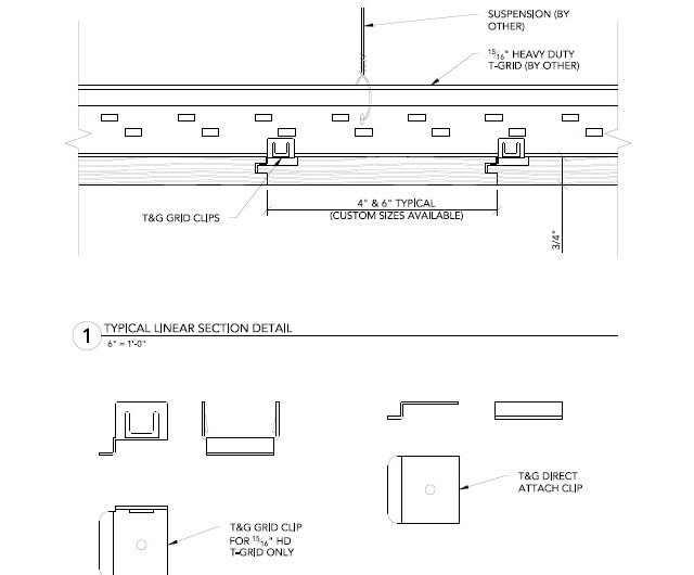 Ceiling and Wall Cladding - Linear