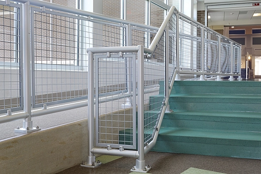 Wire Mesh  Architectural Handrail by Hollaender