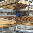 Aplicación de madera en centro comercial - Plaza Barón