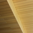 Fachadas sustentables de fibra de madera acetilada