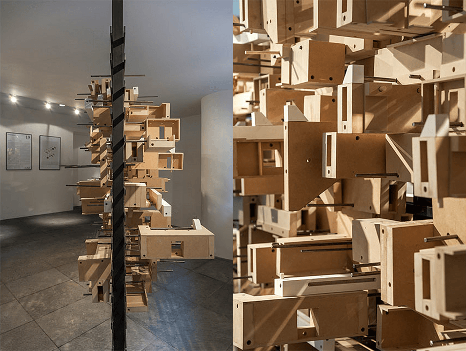 Tableros MDF Trupán en exhibición - Gramática