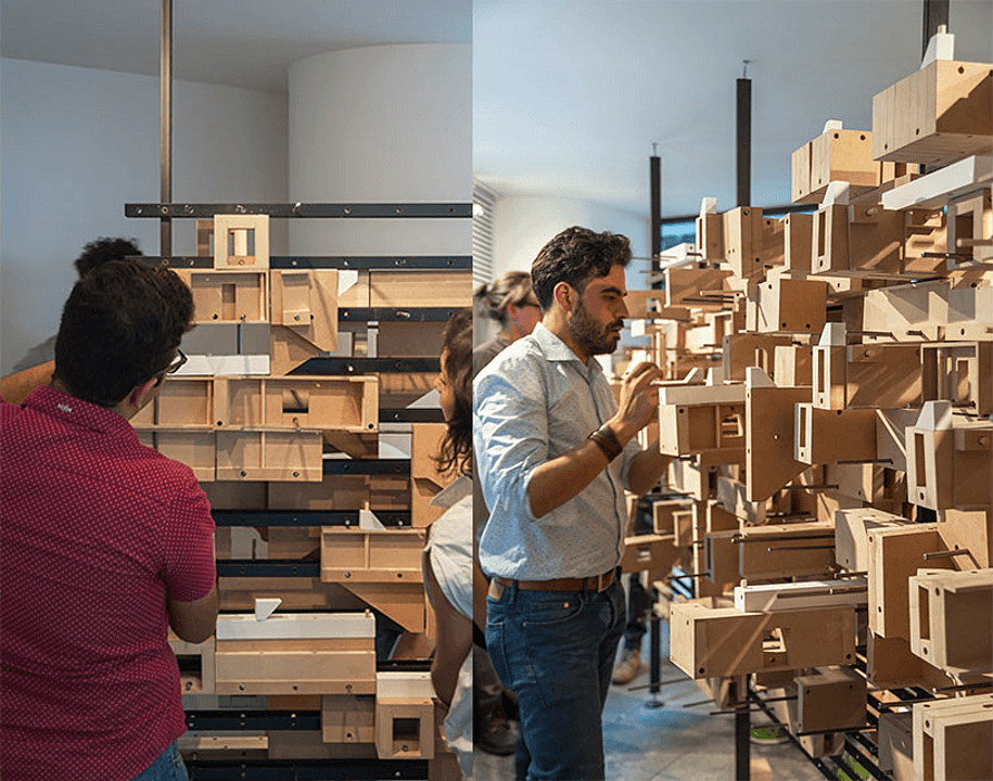 Tableros MDF Trupán en exhibición - Gramática