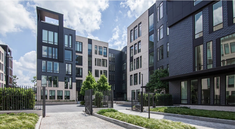 Natural Slate Cladding - One Museum Place