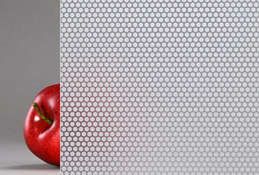 Lumi Frit™ | Surface 1 Frit Rainscreen Glass, Small Dot + Etch