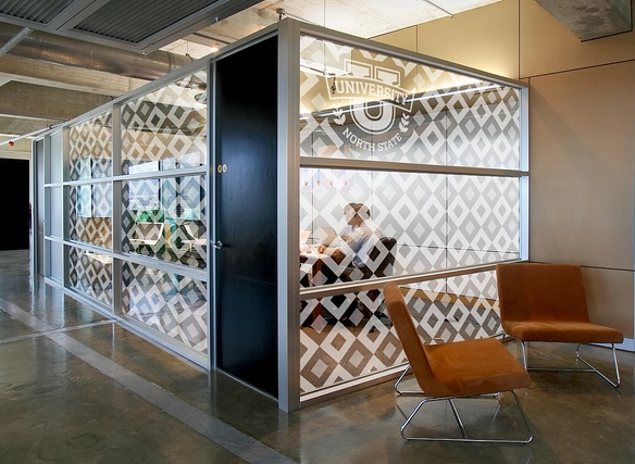 Clear Wall Panels with Custom Graphic - Fusion
