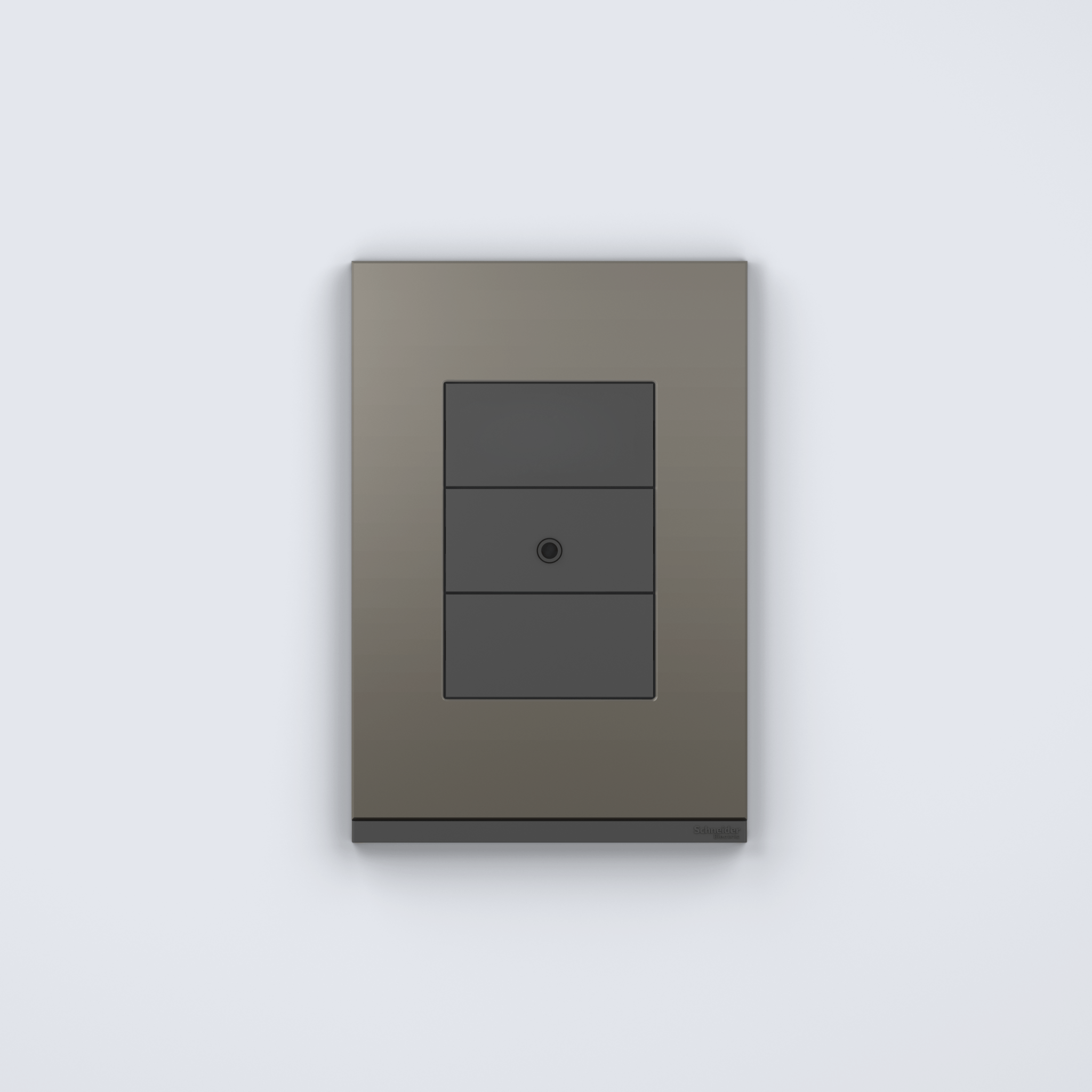 Placa 4x2 3P/ALU para interruptores e tomadas - Orion Class/Grey Fenix