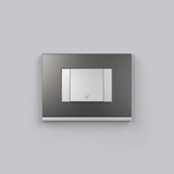 Placa 4x2 3P/ALU para interruptores e tomadas - Grey Metallic