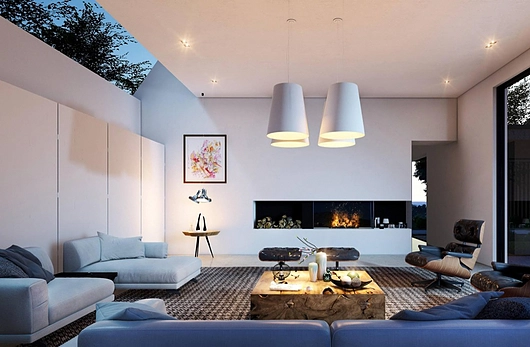 Living room interior rendered in Lumion 9 by Gui Felix
