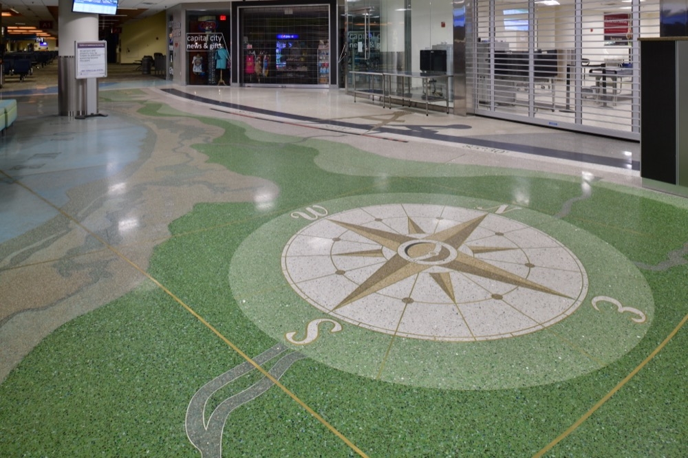 Terrazzo in Tallahassee Airport