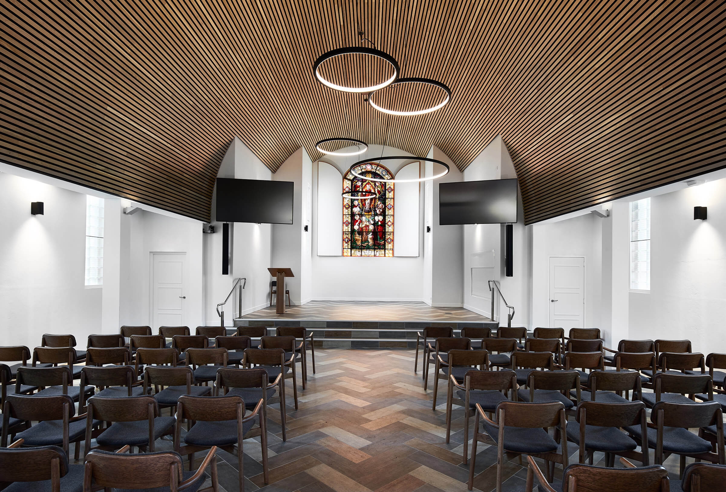 Timber Batten Ceiling in All Souls Chapel