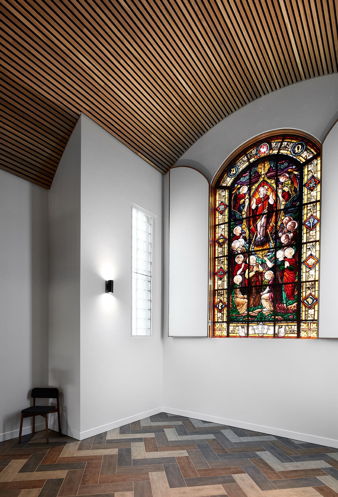 Timber Batten Ceiling in All Souls Chapel