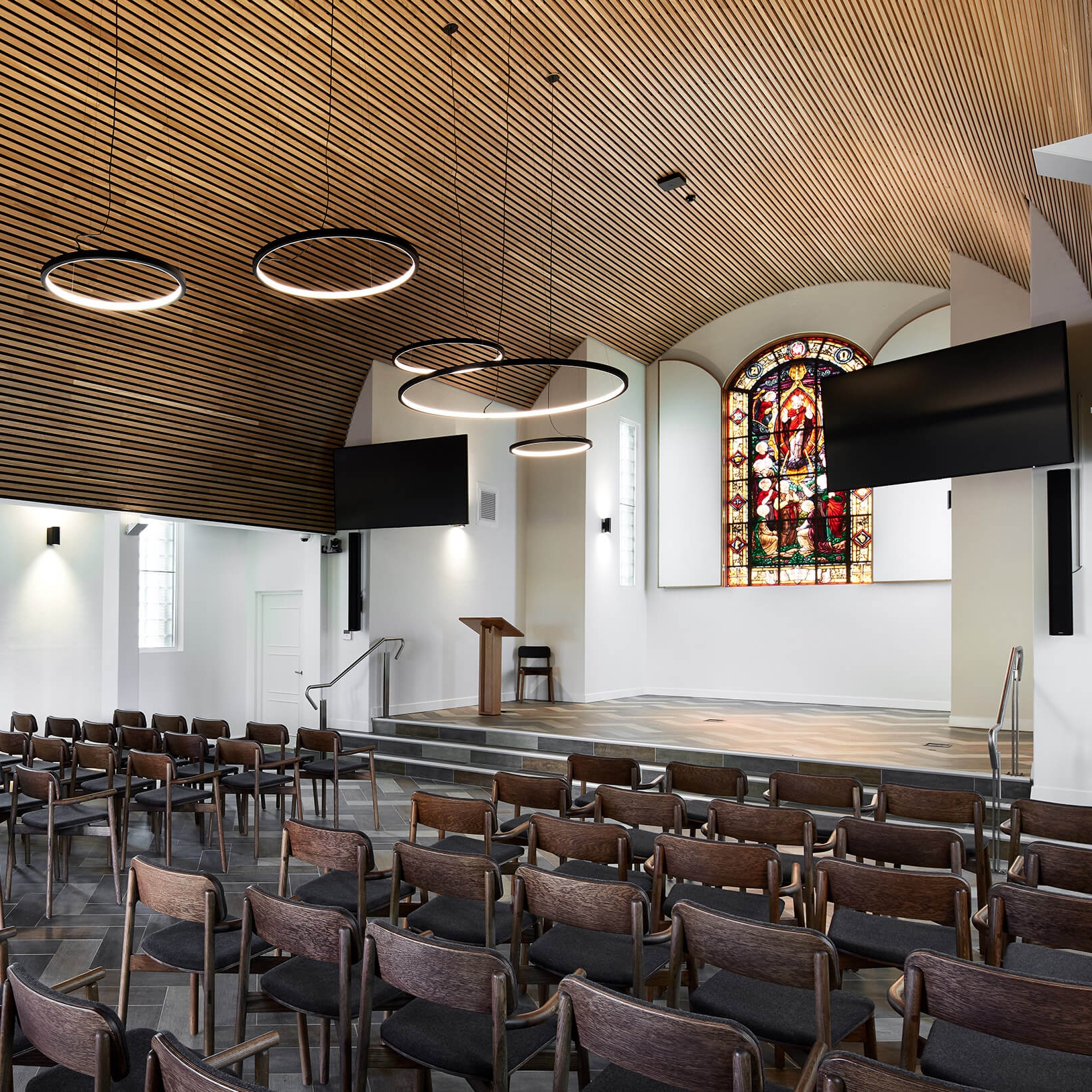 Timber Batten Ceiling in All Souls Chapel