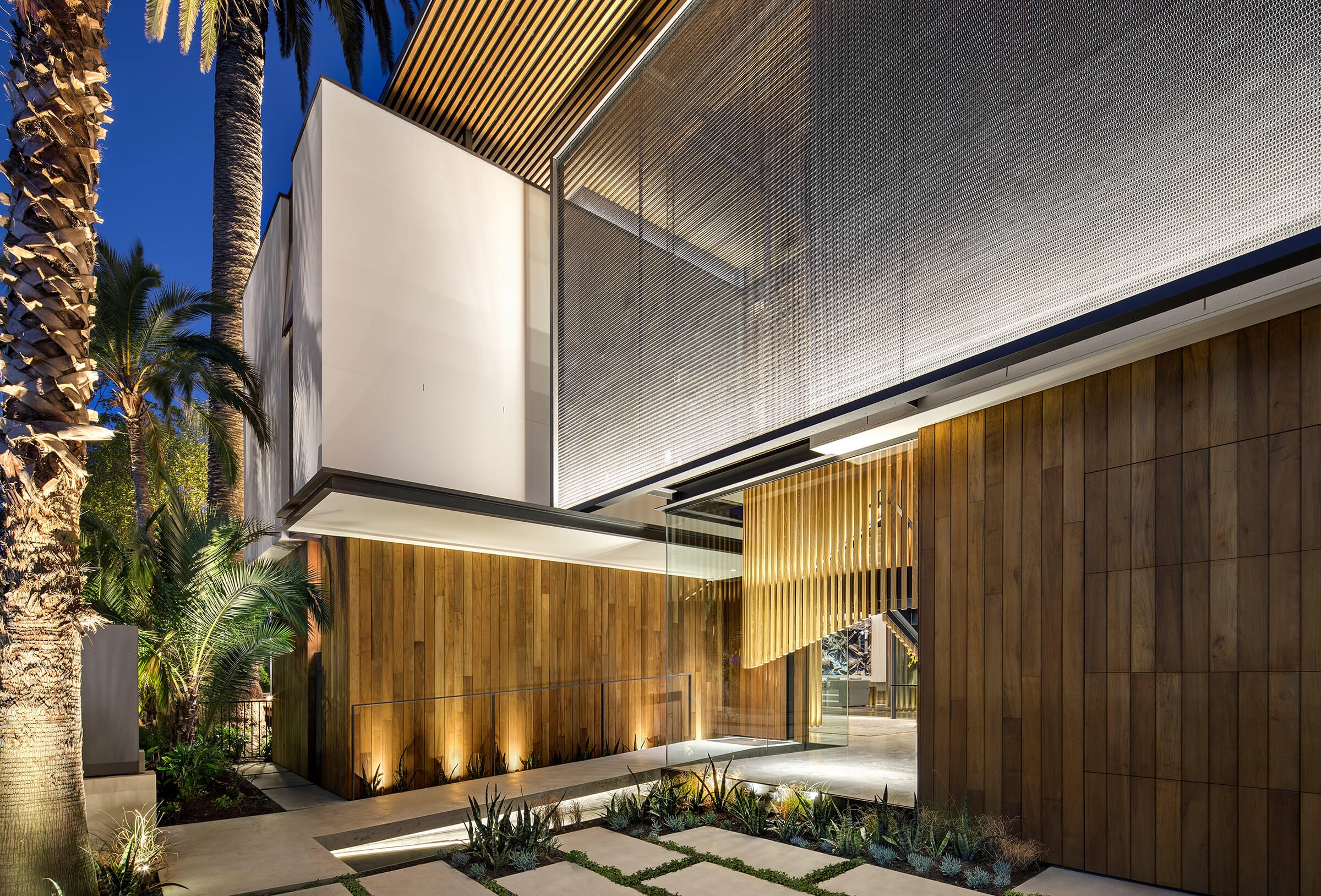 Timber Battens in Double Bay House