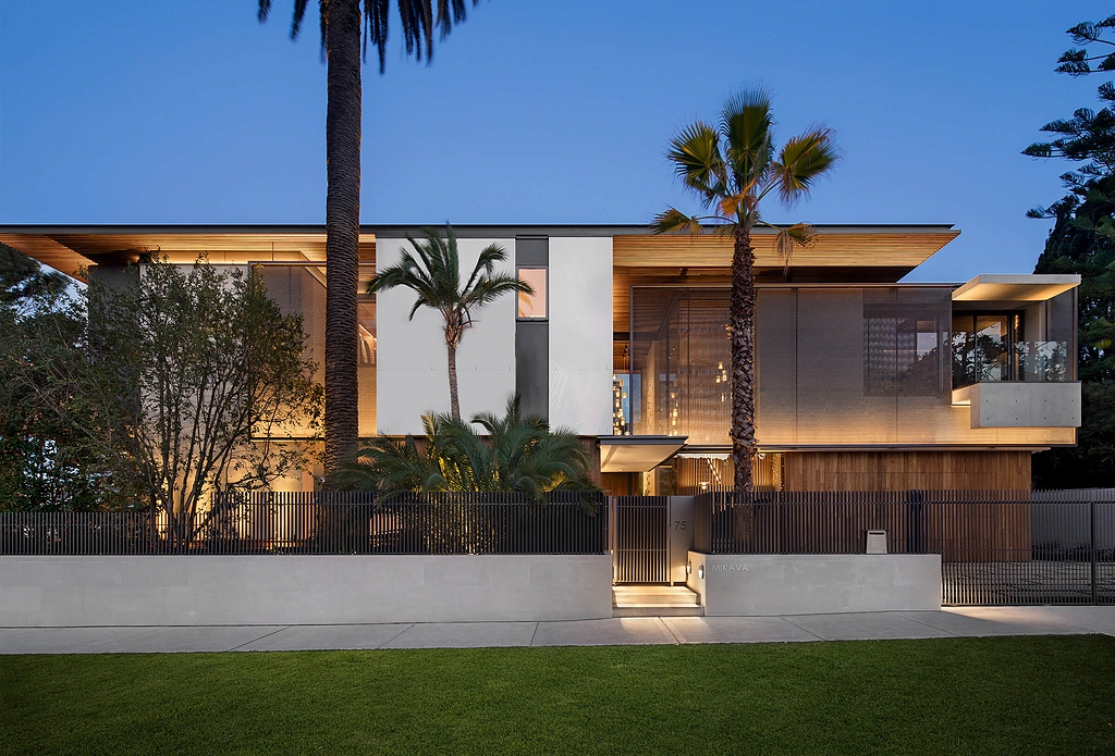 Timber Battens in Double Bay House