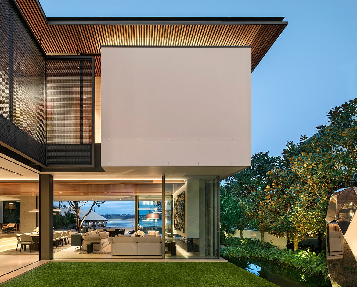 Timber Battens in Double Bay House