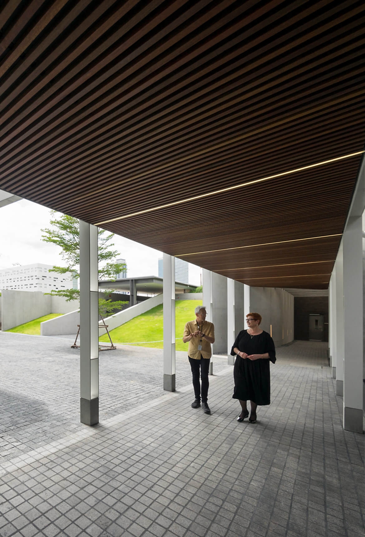 Click-on Battens in Australian Embassy Bangkok