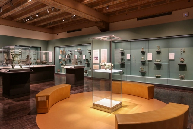 Display Cases in The Asian Art Museum