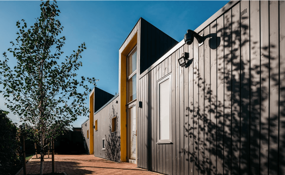 Lunawood Thermowood Façade in Eaton Socon Pre-School