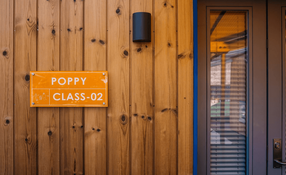 Lunawood Thermowood Façade in Eaton Socon Pre-School