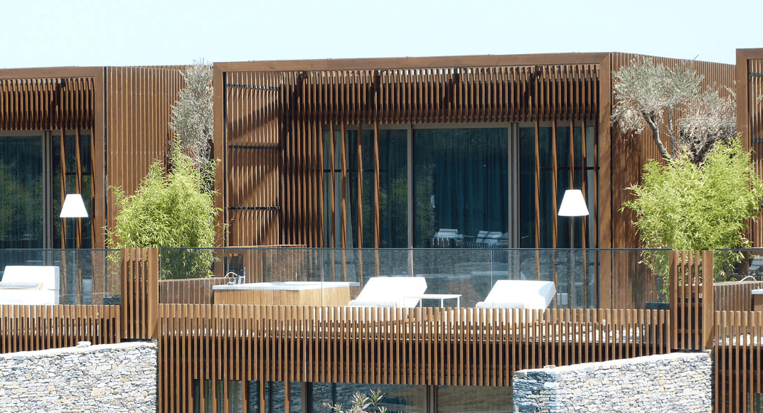 Lunawood Thermowood Façade in Maxx Royal Kemer Luxury Hotel