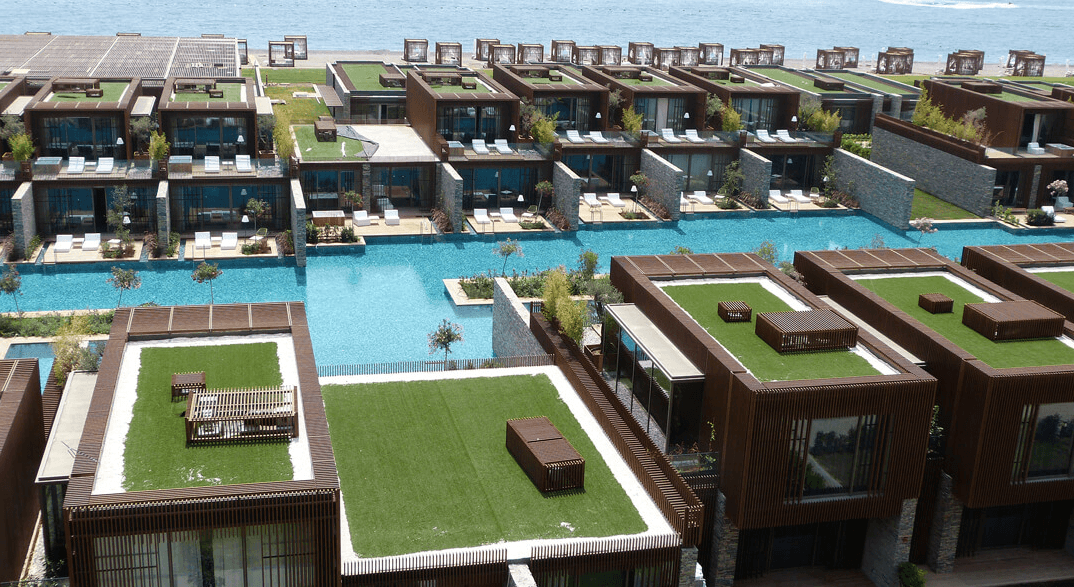 Lunawood Thermowood Façade in Maxx Royal Kemer Luxury Hotel