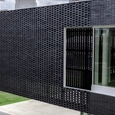 Brick Façade of the Moody Center for the Arts