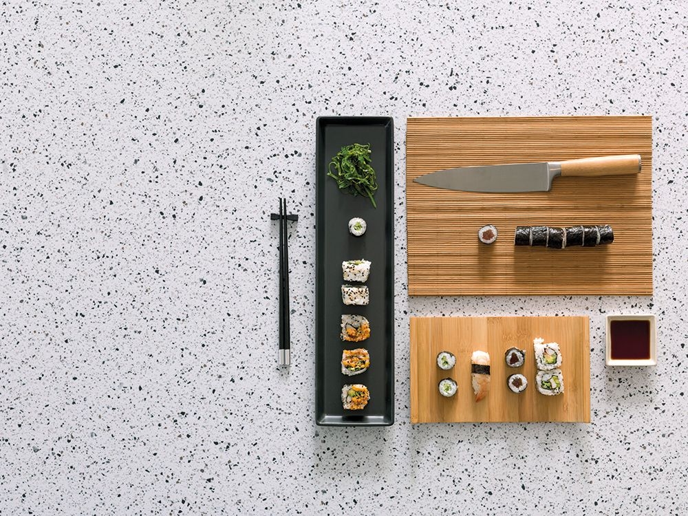 Superficie sólida antibacteriana KRION® K-Life - Terrazo