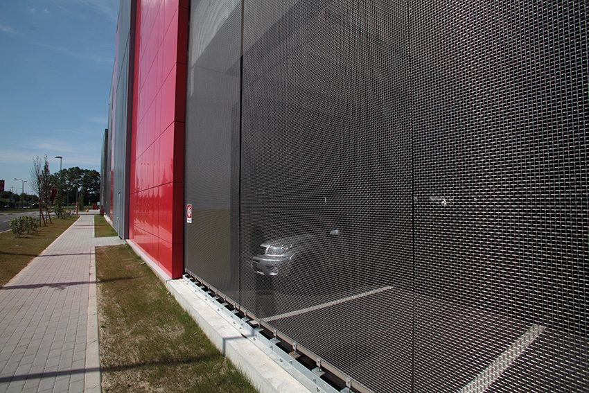 Wire Mesh for Parking Facades