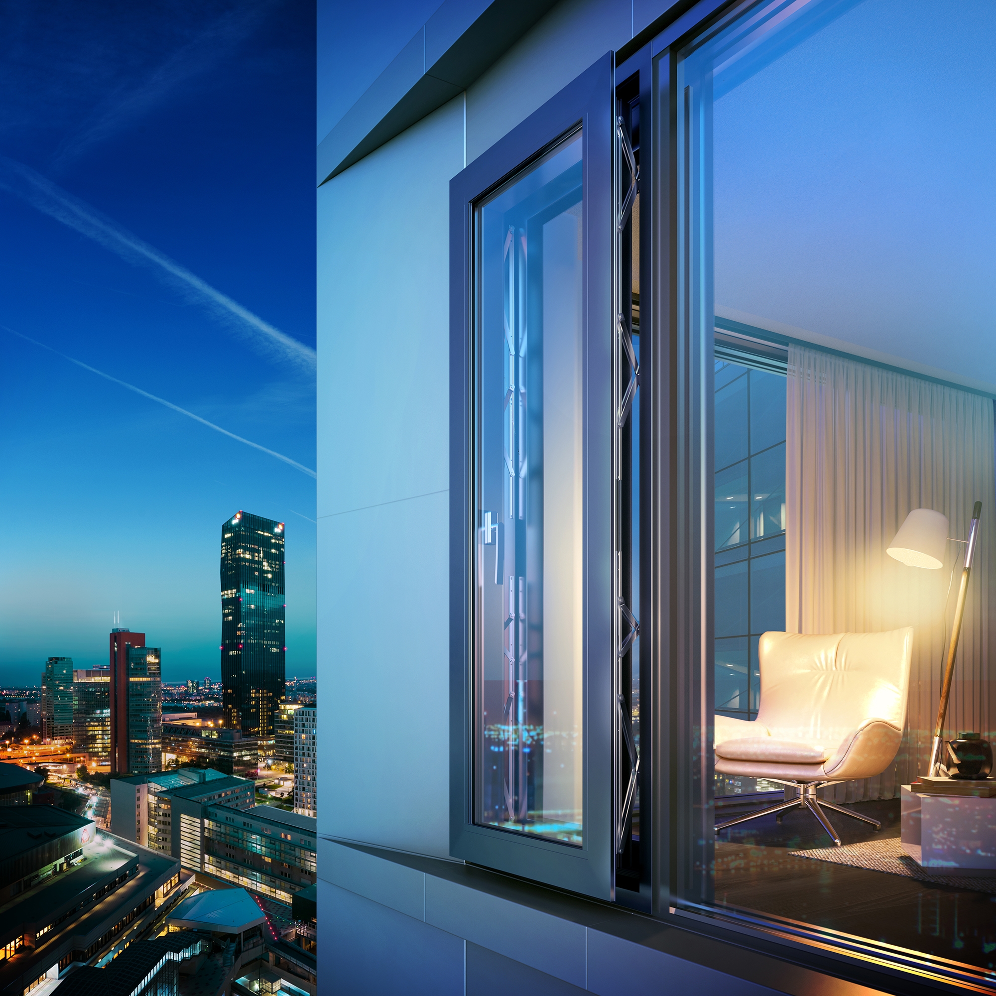 Parallel Opening Window - Masterline SoftTone®